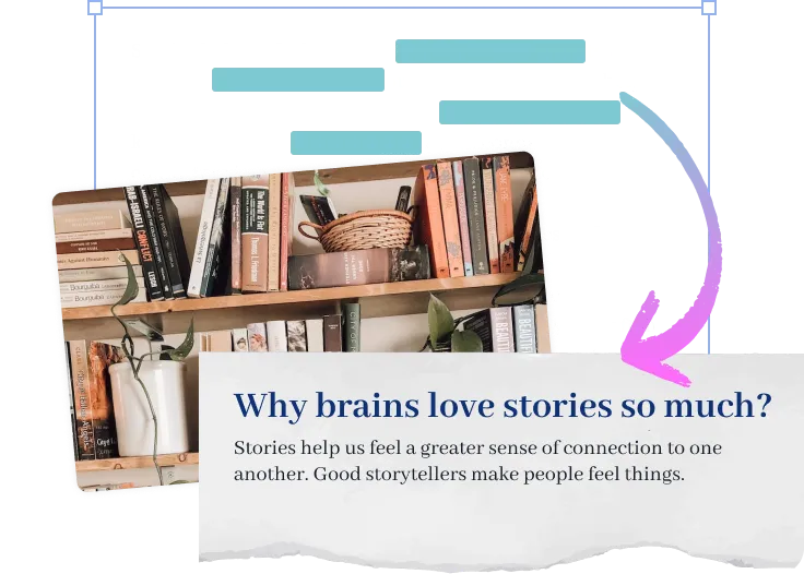 Simplify text to make it easier for your audience to understand at a glance.