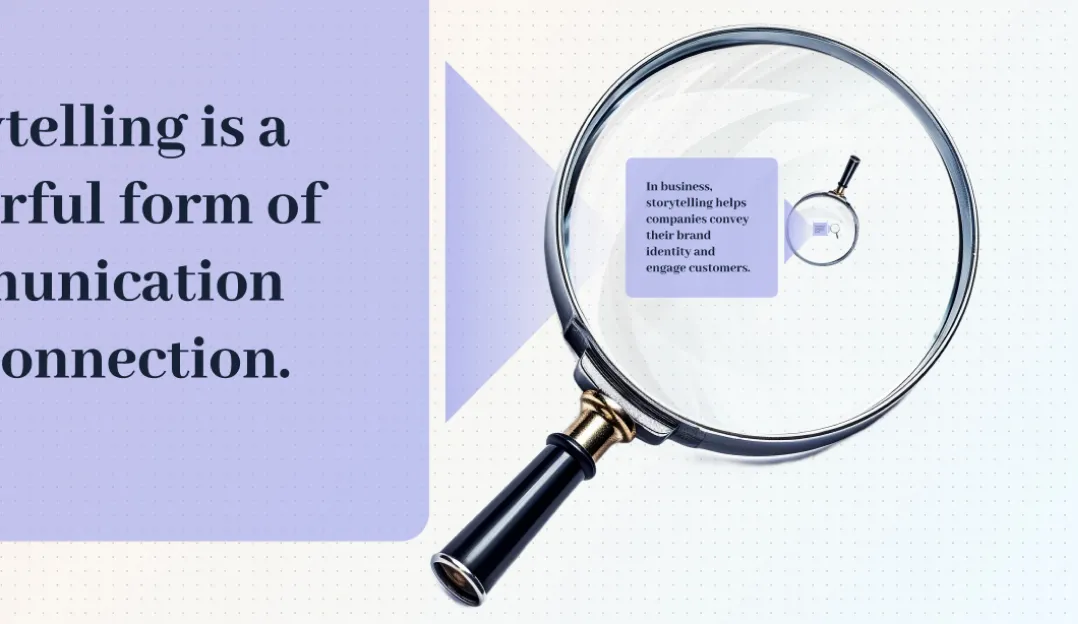 Capture attention by telling a zooming story.