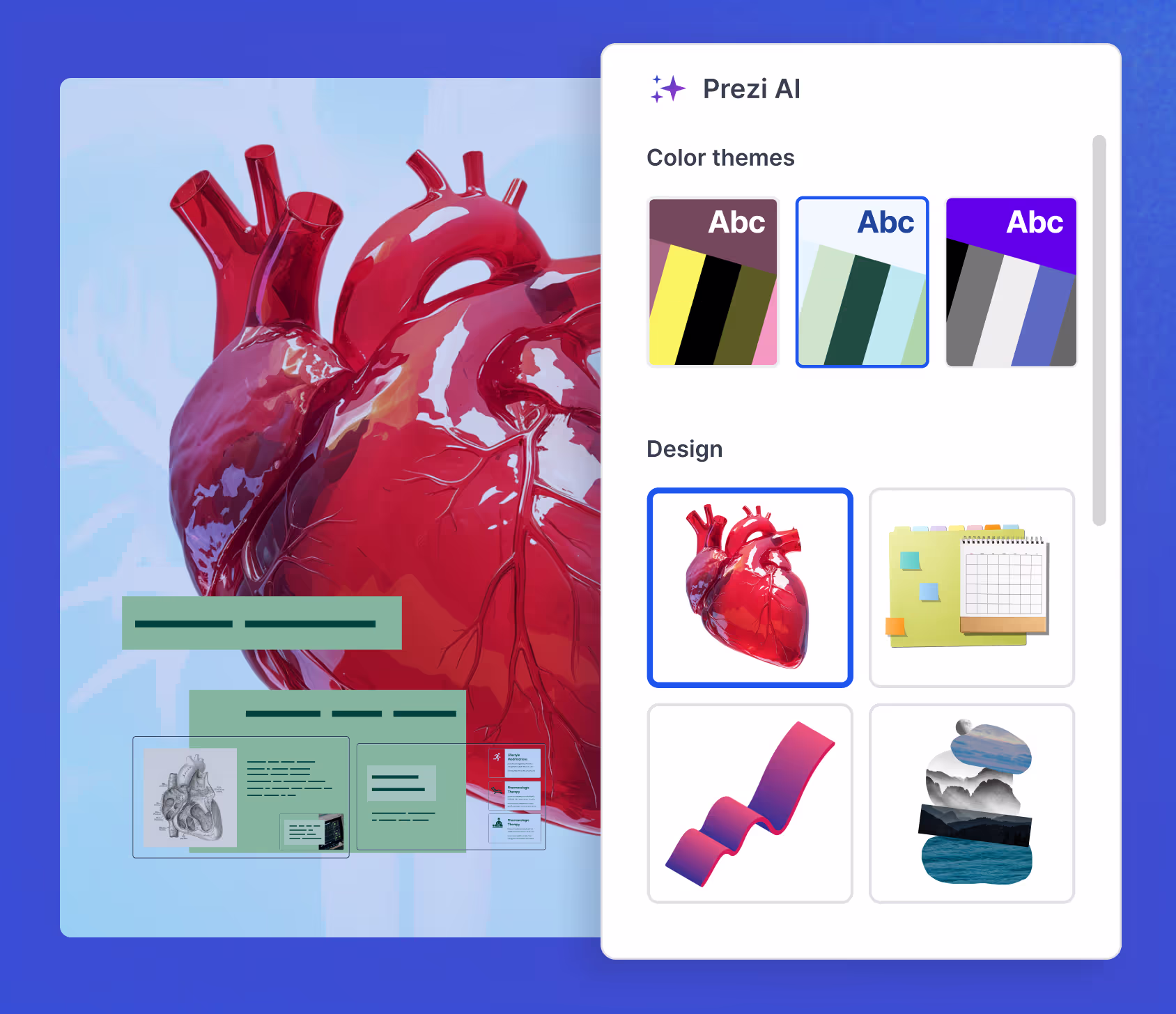 A quick look at some of the Prezi AI presentation features.